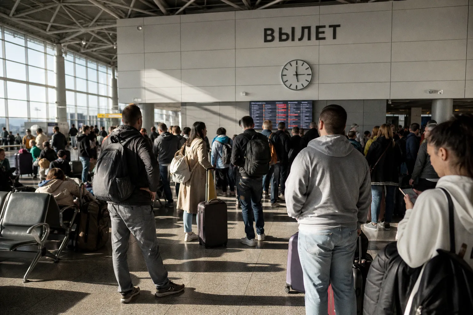 Московские аэропорты массово задерживают и отменяют рейсы