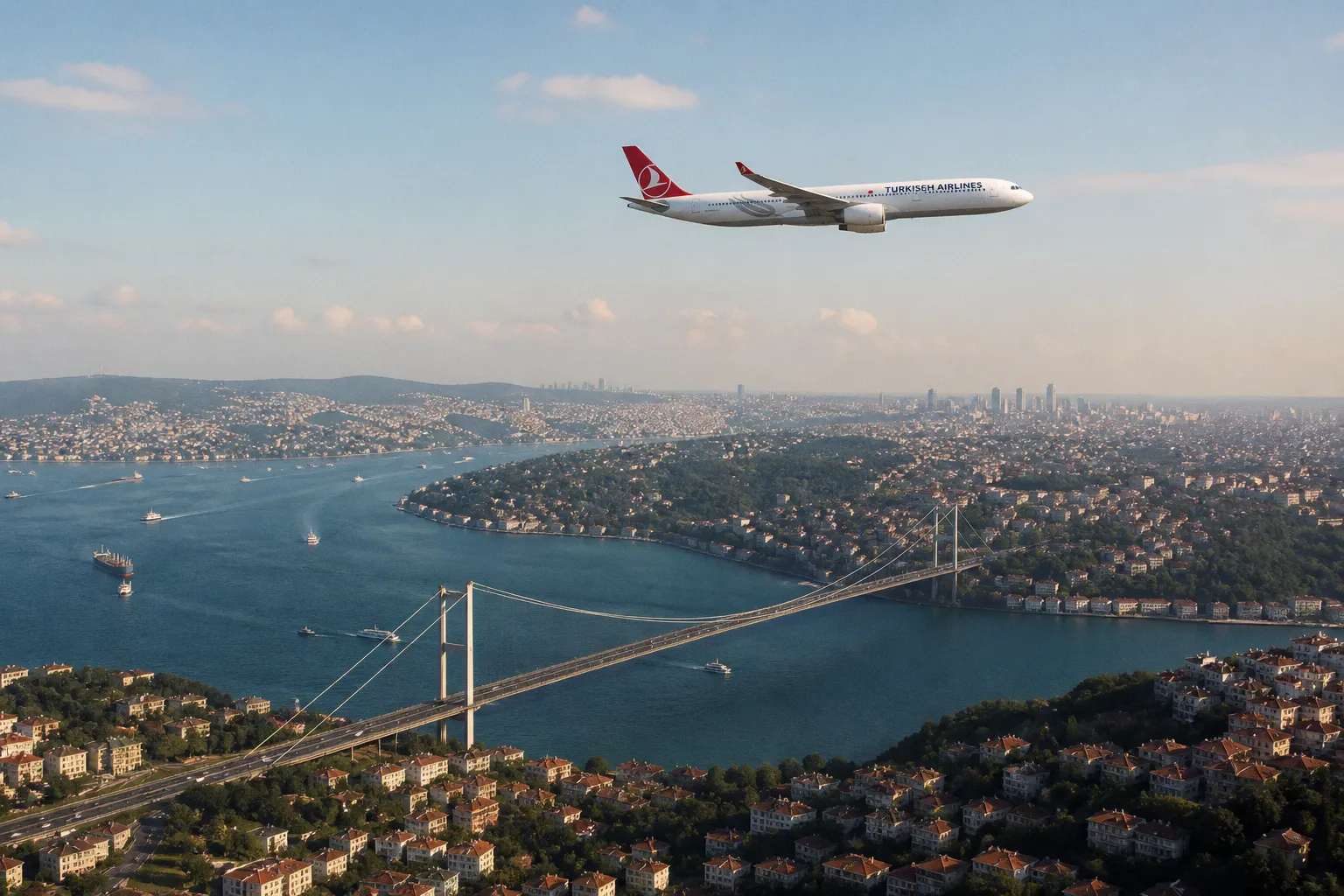 Пассажиропоток Turkish Airlines за первые семь месяцев 2026 года вырос на 5,4%