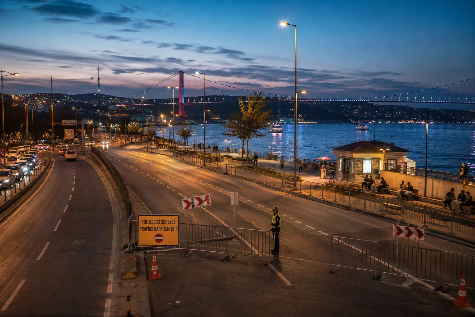 В Стамбуле временно перекрывают дороги для велогонки Tour of Istanbul — трансферам рекомендуют менять маршруты